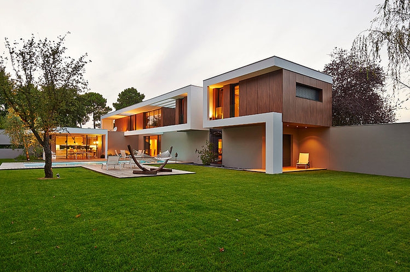 vue d'ensemble extérieure - Maison contemporaine par Hybre-architecte - Bordeaux - photo Philippe Caume