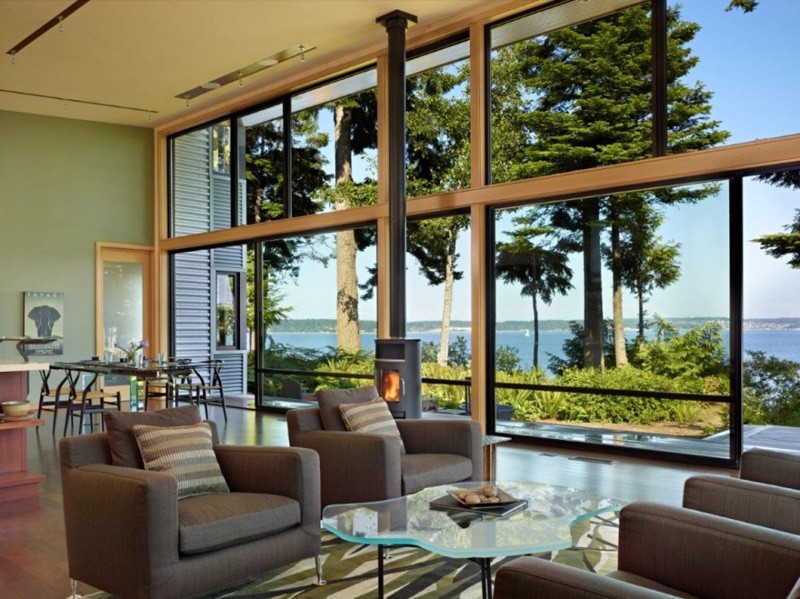 Salon - port-ludlow-house par Finne - Washington, USA