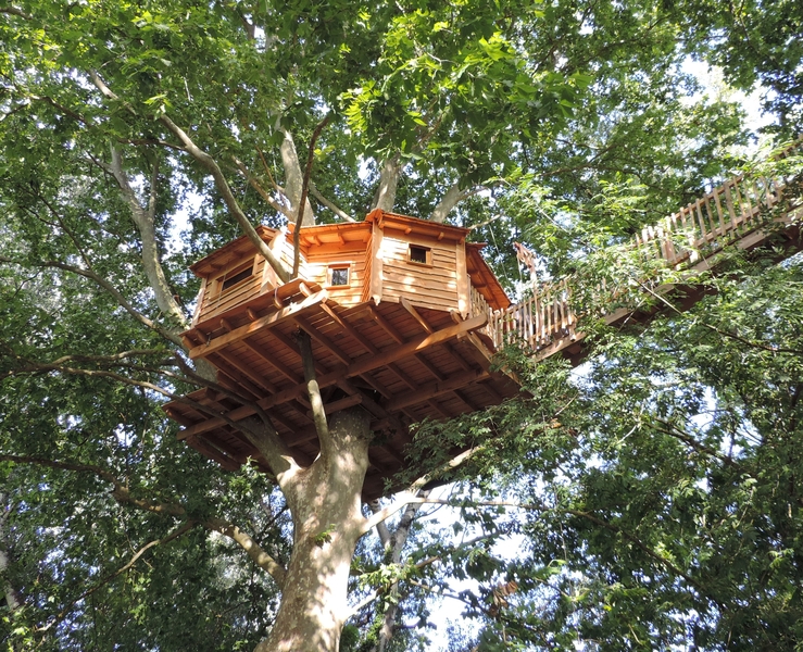 Cabane en bois au Camping Universal de Rochegude (10), France