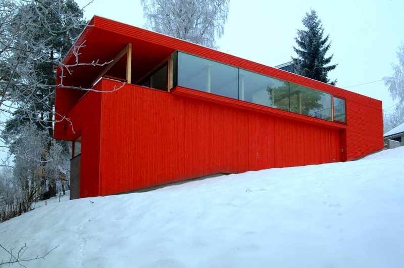 Casa Roja par JVA - près d'Oslo, Norvège - +d'infos