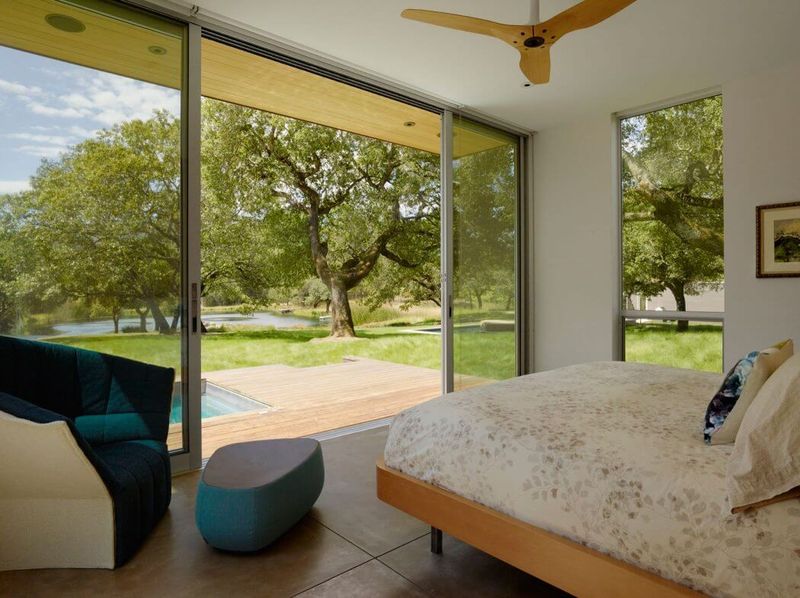 Chambre & Grande Baie Vitrée - Home-Sonoma Par Turnbull Griffin Haesloop - Californie, USA