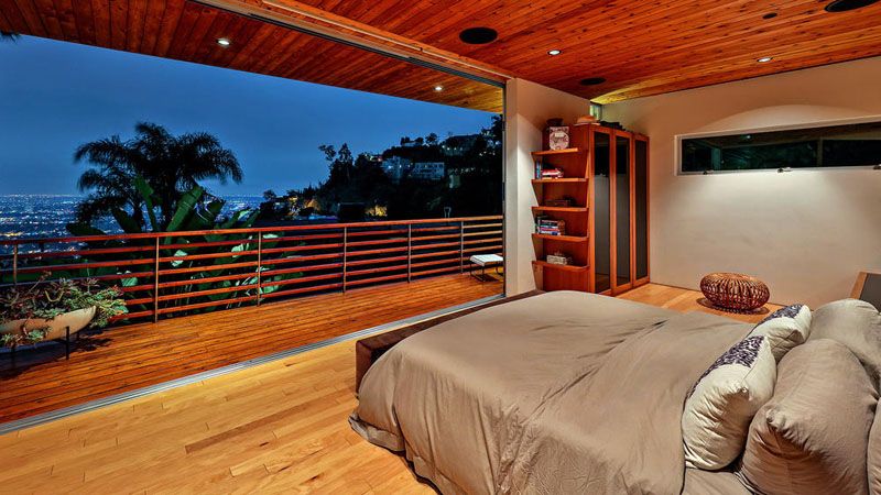 Chambre Principale Ouverte - Wood-Clad-Home Par Space International - Los Angeles, Etats-Unis