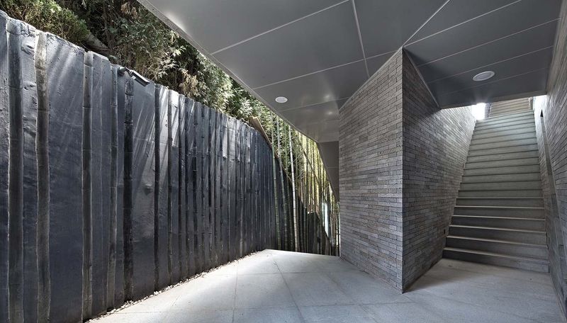 Clôture & Couloir Extérieur - Songdo-House Par Architect-K En Coree Du Sud