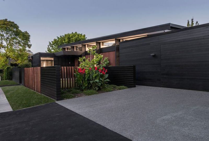 Clôture Bois Extérieure - Bradnor-Road Par Cymon Allfrey Architects - Fendalton, Nouvelle-Zelande