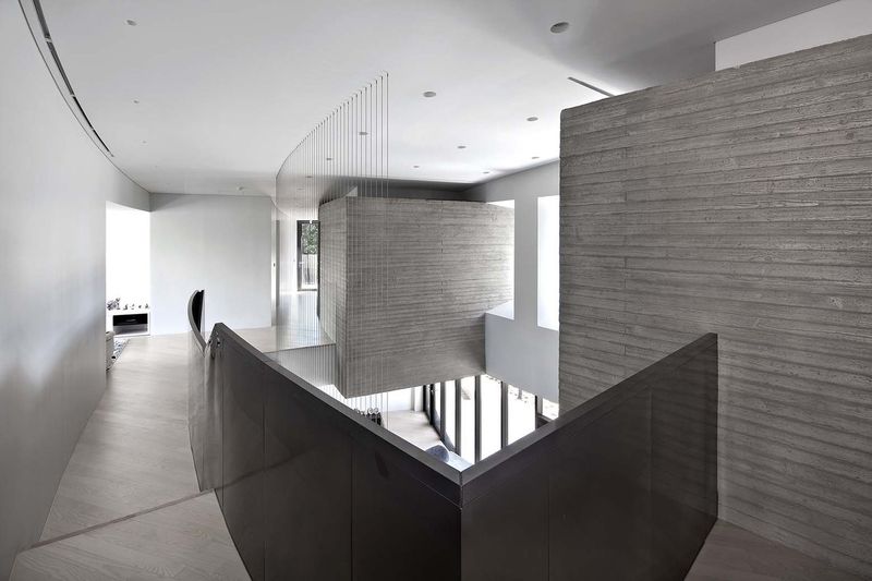 Couloir étage Supérieur - Songdo-House Par Architect-K En Coree Du Sud