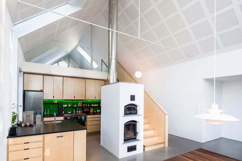 Cuisine & Cheminée - Residence-Sellebakk Par Link Arkitektur - Sellebakk, Norvege