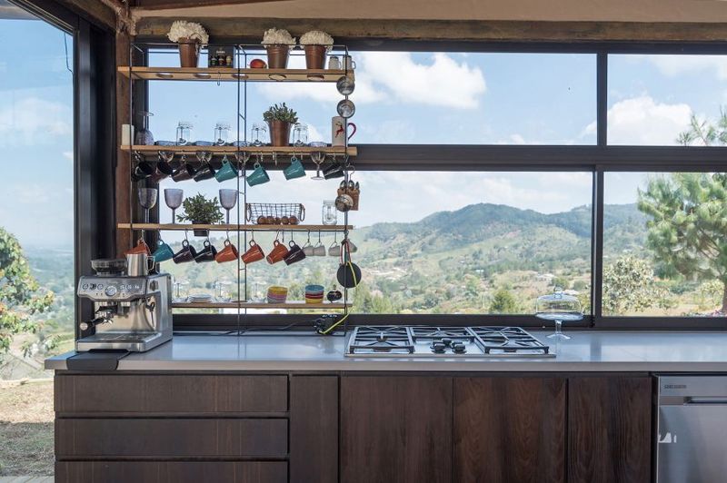 Cuisine & Façade Vitrée - Gozu-House Par Opus - El Retiro, Colombie