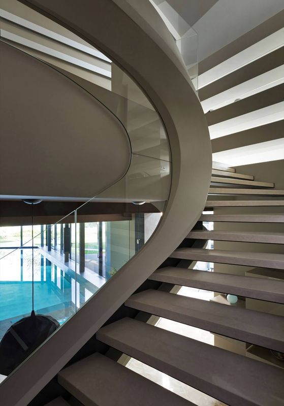 Escalier Accès Niveau Supérieur - House-Kharkov Par Sbm Studio - Kharkov, Ukraine