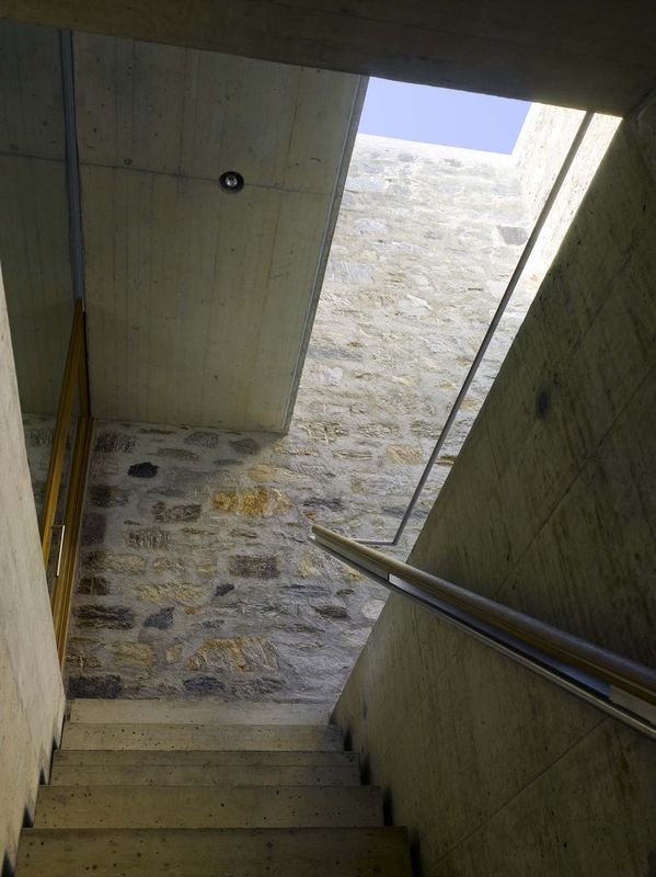 Escalier Accès Toiture Béton - Building-Brione Par Meuron Romeo - Minusio, Suisse