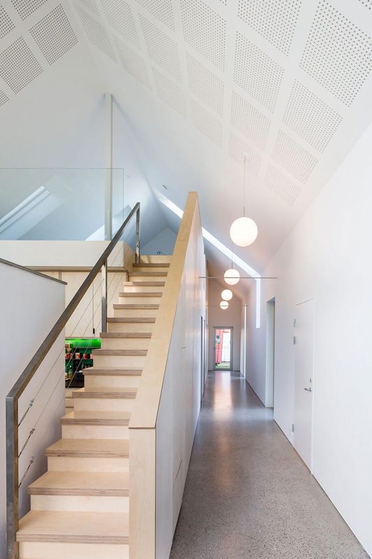 Escalier Bois Accès étage - Residence-Sellebakk Par Link Arkitektur - Sellebakk, Norvege