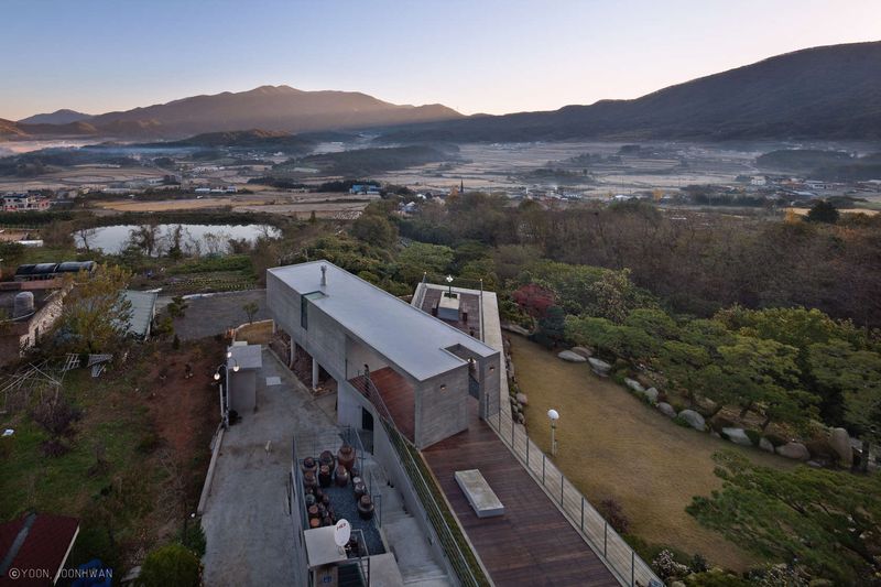 Espace Toiture Terrasse - Y-House Par ON Architecture - Ulsan, Coree Du Sud