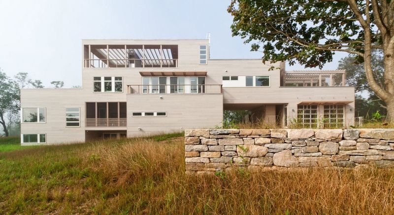 Façade Arrière - Fishers-Island-House Par 4 Architecture - New York, USA