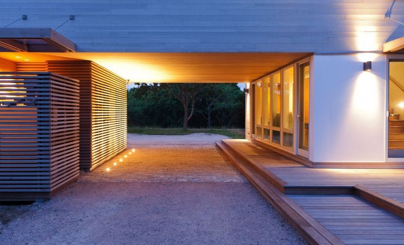 Façade Entrée - Fishers-Island-House Par 4 Architecture - New York, USA