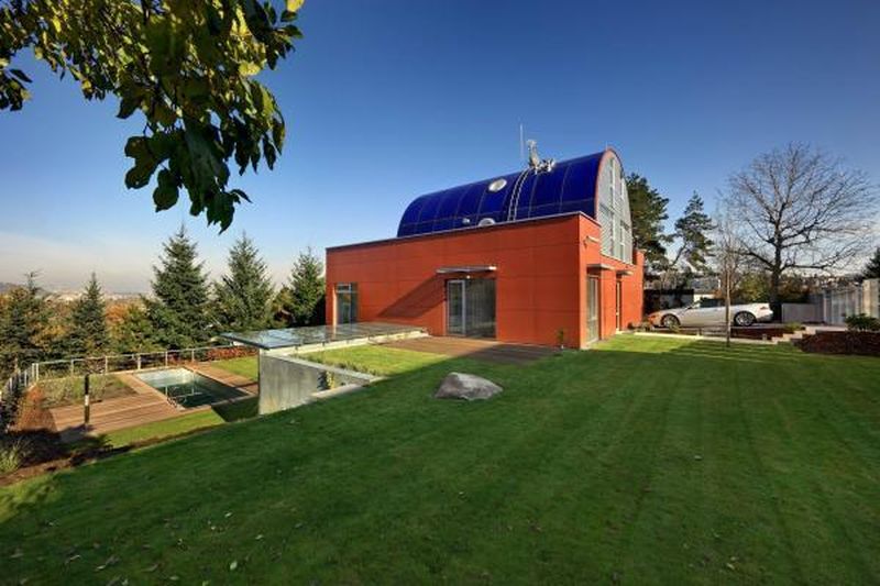 Façade Jardin - Family Villa Par Fusion Architects - Prague, Republique Tcheque