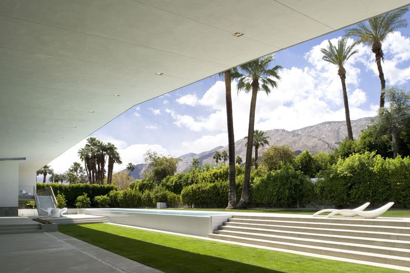 Façade Jardin & Terrasse - Desert Canopy House Par Sander Architects - Palm Springs, USA