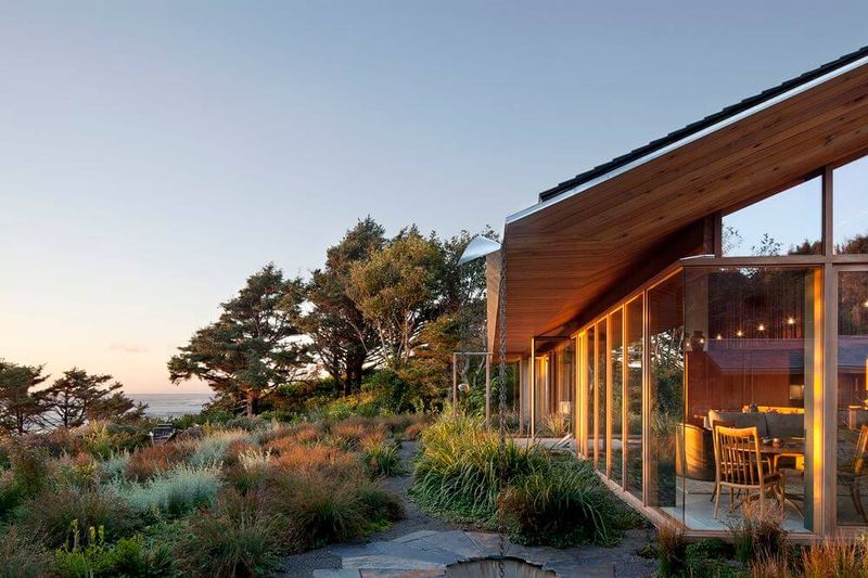 Façade Jardin & Vue Panoramique Océan - Singing Sands Par Don Tankersley - Cannon Beach, USA