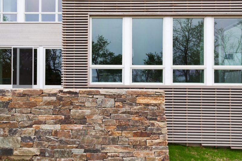 Façade Partie En Pierres - Fishers-Island-House Par 4 Architecture - New York, USA