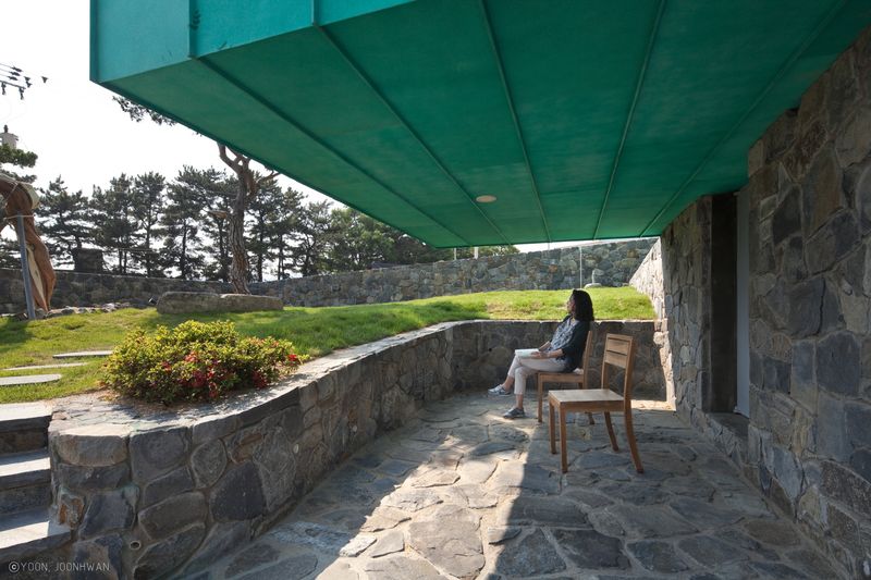 Façade Terrasse - Tower-House-maison-x Par ON Architecture - Gimhae, Coree Du Sud