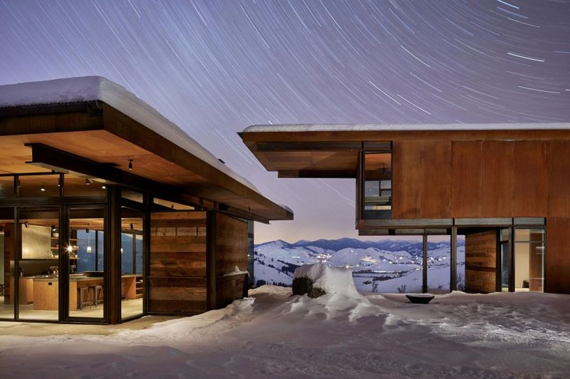 Façade Vitrée Entrée - Studhorse Par Olson Kundig - Washington, Etats-Unis