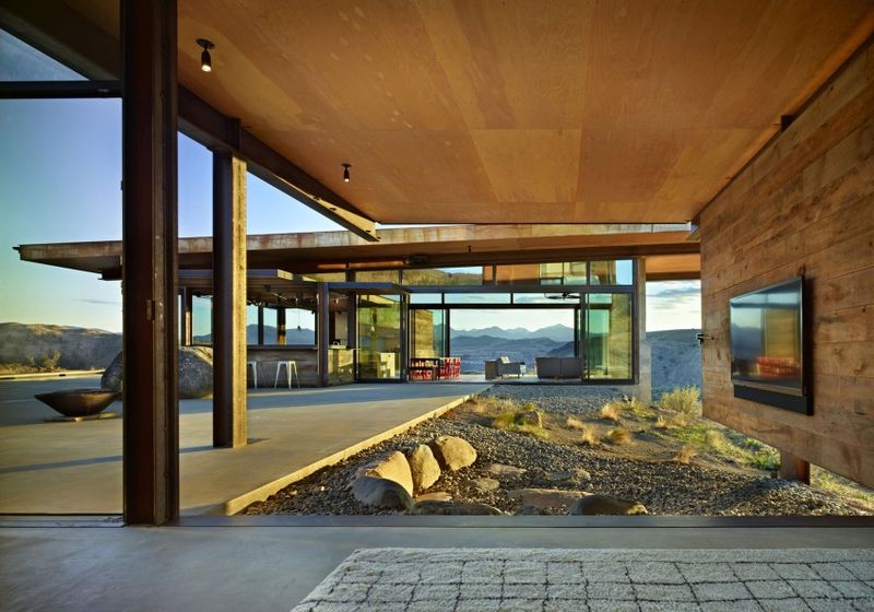 Grande Façade Terrasse - Studhorse Par Olson Kundig - Washington, Etats-Unis