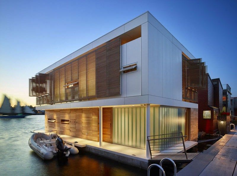 Lac Union & Façade Terrasse - Floating-Home Par Vandeventer-Carlander - Seattle, USA