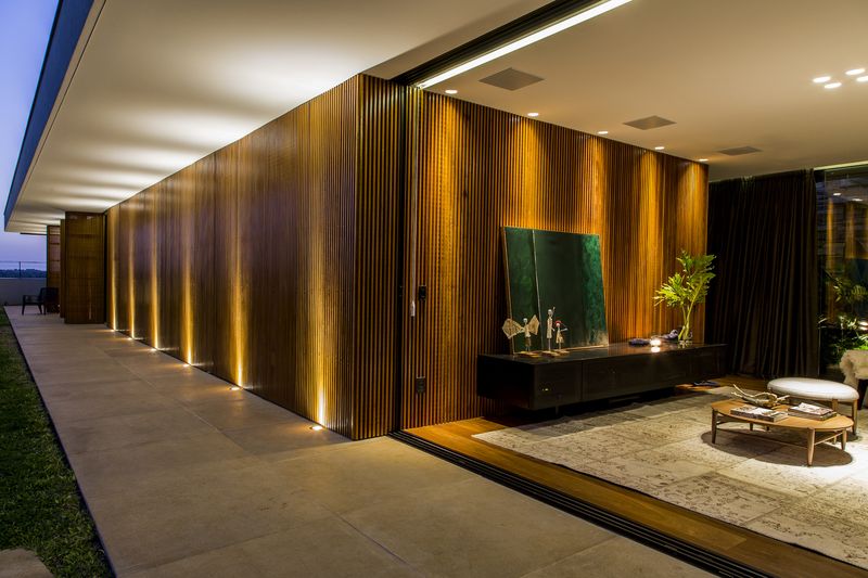 Longue Couloir Extérieur - MCNY-House Par Mf Arquitetos - Franca, Bresil