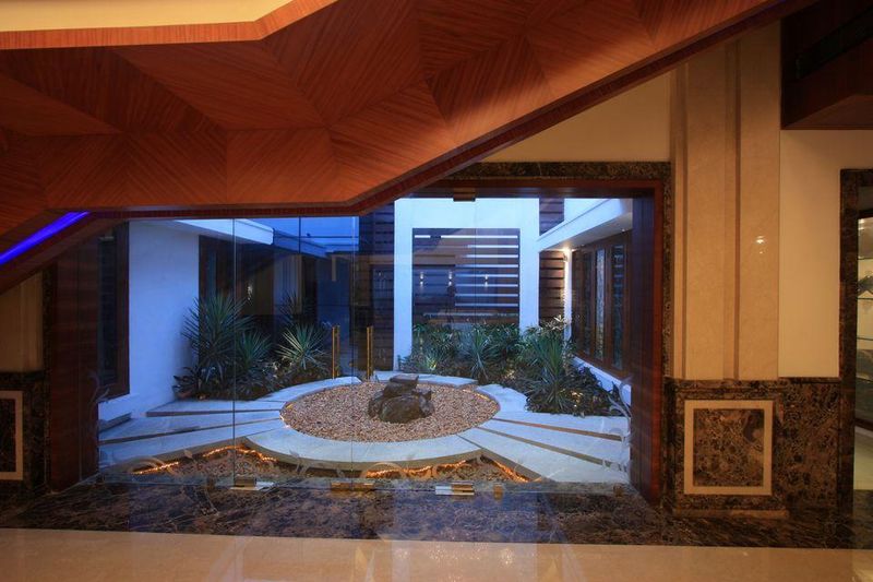 Mini Jardin Intérieur - Royal-Splendour-House Par Ansari And Associates - Ayyampet, Inde