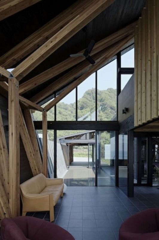 Mini Salon & Grande Baie Vitrée - Villa-SSK Par Takeshi Hirobe - Chiba, Japon
