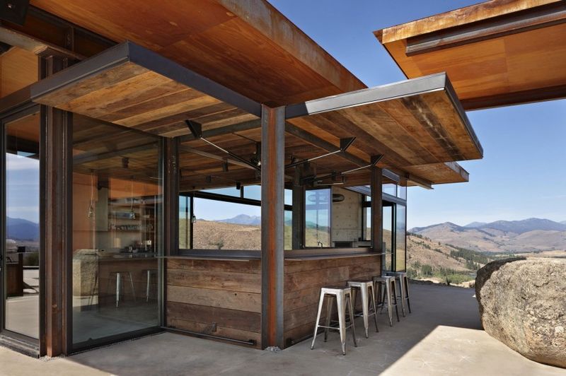 Ouverture Cuisine Rabattable - Studhorse Par Olson Kundig - Washington, Etats-Unis