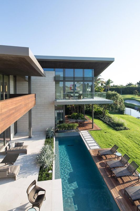 Piscine & Bain De Soleil - Ballantrae Court Par Kz Architecture - Floride, USA