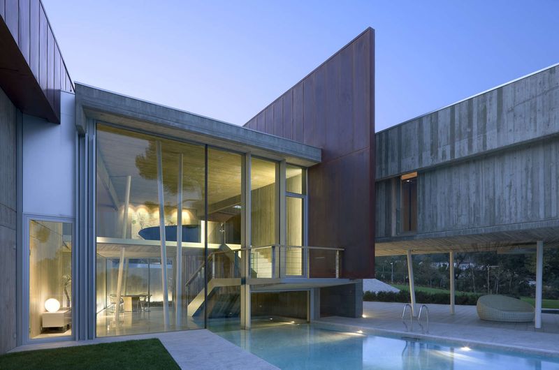 Piscine & Grande Façade Vitrée - Summer-Residence Par Fuses Viader Architects - Calonge, Espagne