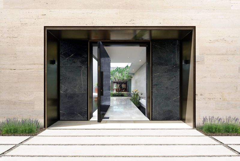 Porte Entrée Principale - Super-Villa Par Wolf Architects - Los Angeles, USA