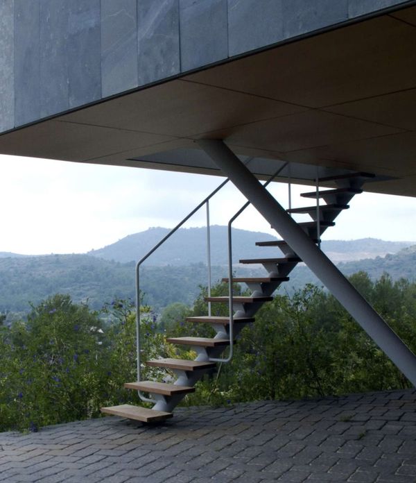 Poutre De Soutènement & Escalier Extérieur - Coma-House-2 Par Juan Marco - Castellón De La Plana, Espagne
