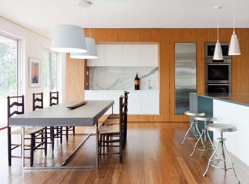 Séjour & Cuisine - Fishers-Island-House Par 4 Architecture - New York, USA