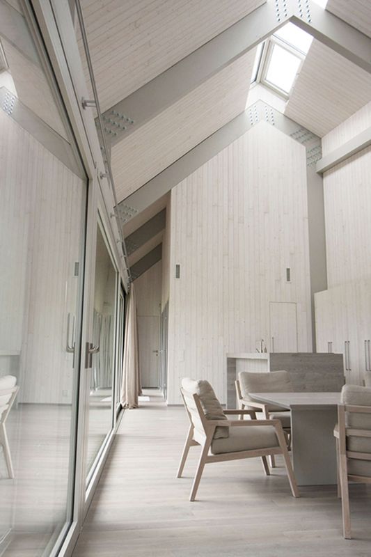 Salle Séjour & Grande Baie Vitrée - Dune-House Par Archispektras - Lettonie