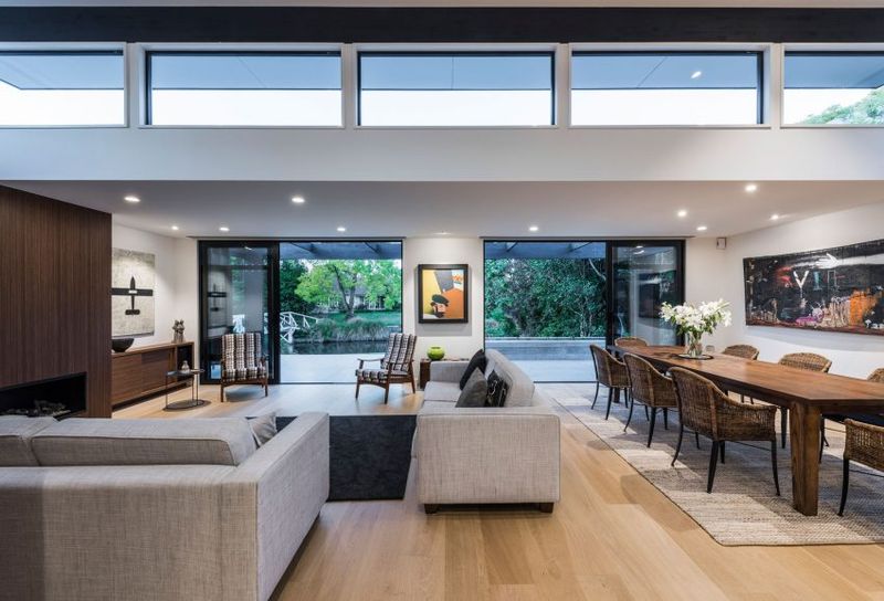 Salon & Salle Séjour - Bradnor-Road Par Cymon Allfrey Architects - Fendalton, Nouvelle-Zelande