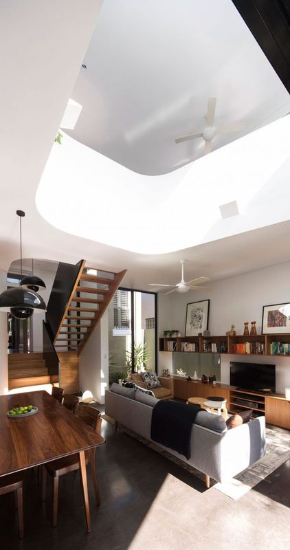 Salon & Salle Séjour - Unfurled-House Par Christopher Polly Architect - Sydney, Australie
