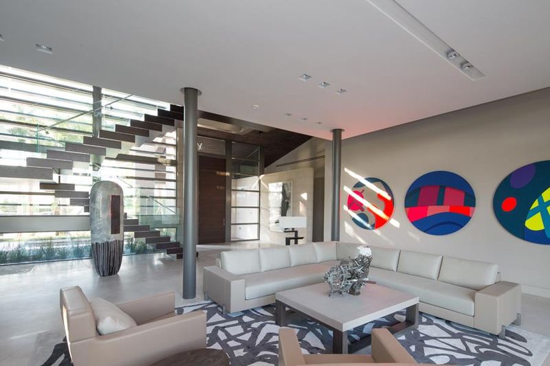 Salon étage - Ballantrae Court Par Kz Architecture - Floride, USA