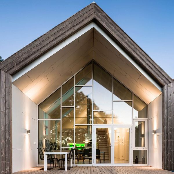 Salon Terrasse Design & Façade Vitrée - Residence-Sellebakk Par Link Arkitektur - Sellebakk, Norvege