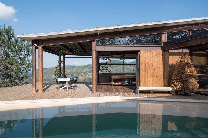 Terrasse Salon Design & Piscine - Gozu-House Par Opus - El Retiro, Colombie