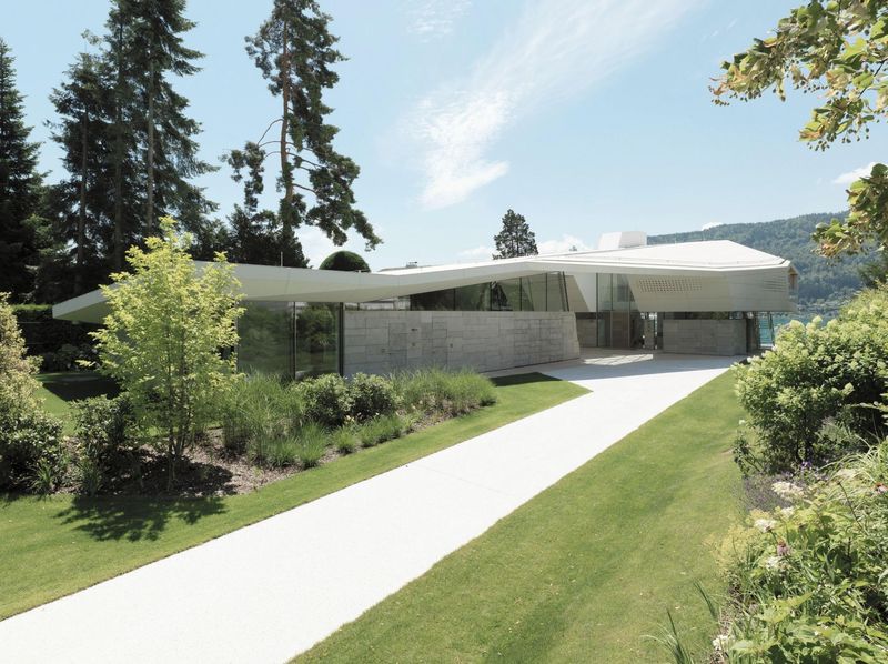 Voie Privée Accès - Lake-House-Portschach Par A01 Architects - Carinthie, Autriche