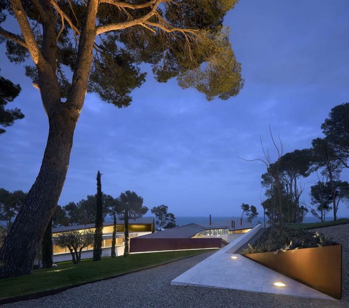 Voie Privée Accès - Summer-Residence Par Fuses Viader Architects - Calonge, Espagne