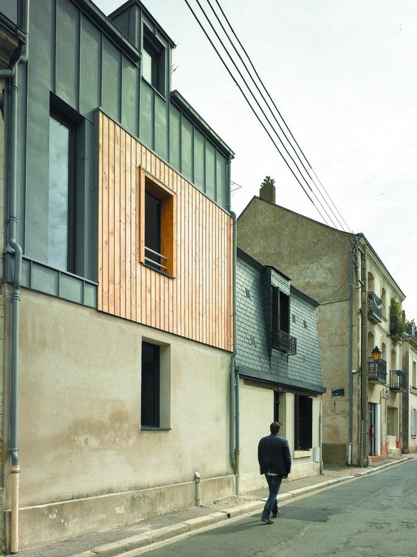 Vue extérieure rue - Agrandissement surévélavation par atelier 100 architecture - Tours, France