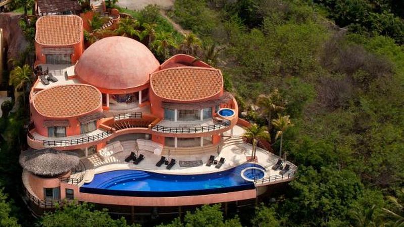Vue Aérienne - Casa Mariposa Conçue Par Arqflores - La Cruz De Huanacaxtle, Mexique