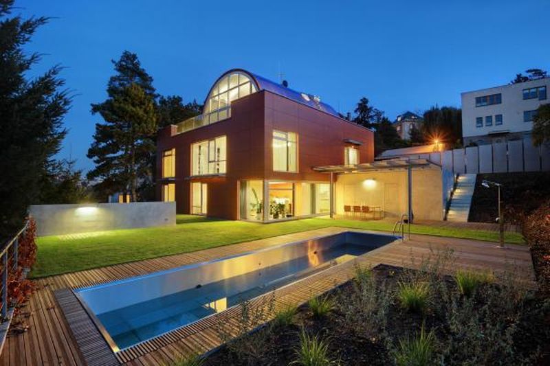 Vue D'ensemble Illuminée - Family Villa Par Fusion Architects - Prague, Republique Tcheque