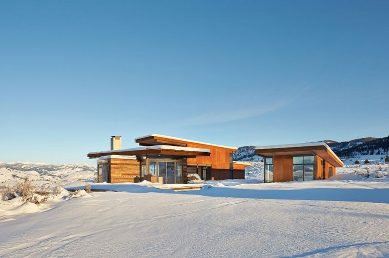 Vue D'ensemble Neige - Studhorse Par Olson Kundig - Washington, Etats-Unis