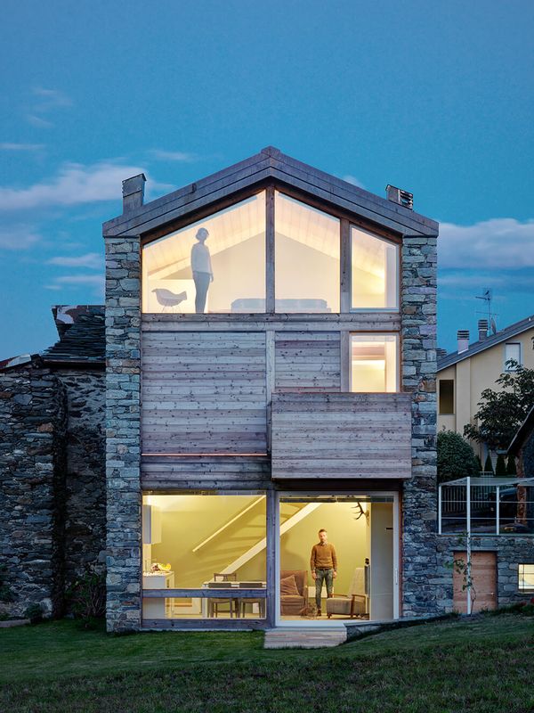 Vue Ouvertures Vitrées - SV-House Par Rocco Borromini - Albosaggia, Italie