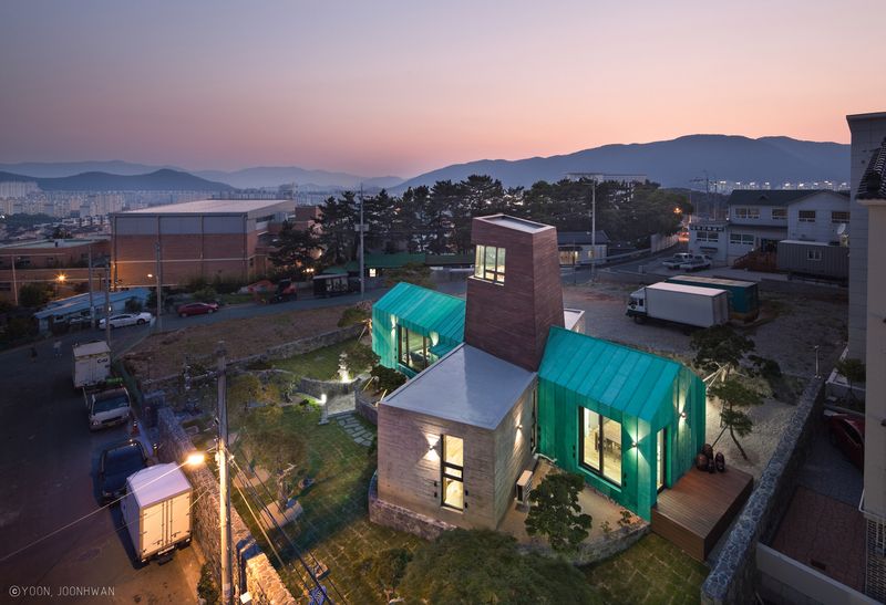 Vue Panoramique - Tower-House-maison-x Par ON Architecture - Gimhae, Coree Du Sud
