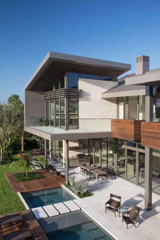 Vue Panoramique Terrasse - Ballantrae Court Par Kz Architecture - Floride, USA