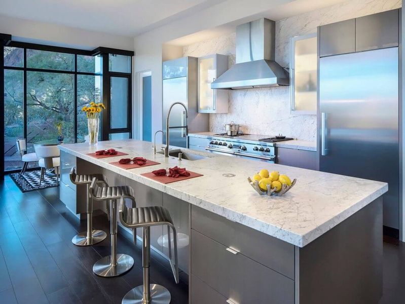 îlot Central De Cuisine - Arizona-Contemporary Par Luster Custom Homes - Arizona, USA